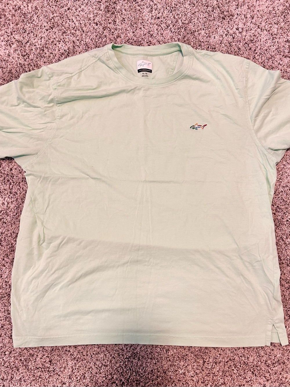 Greg Norman Collection Mint Green Short Sleeve Crewneck Shirt